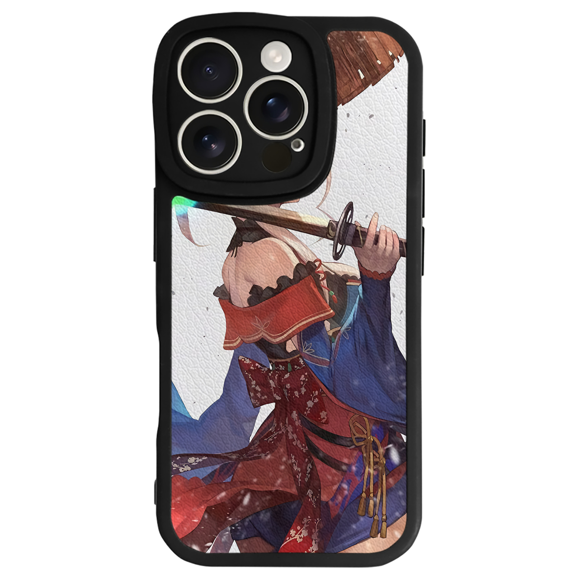 （画像用） 刀剣乱舞 Touken Ranbu 【iPhone 16シリーズ対応】シリコンスマホケース（レザー調） 材質：シリコン